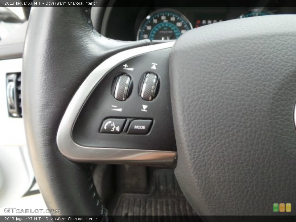 Dove/Warm Charcoal Interior Controls for the 2013 Jaguar XF I4 T #102437431