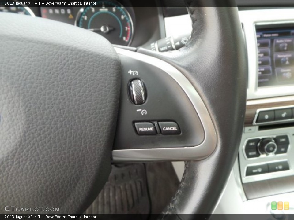 Dove/Warm Charcoal Interior Controls for the 2013 Jaguar XF I4 T #102437450