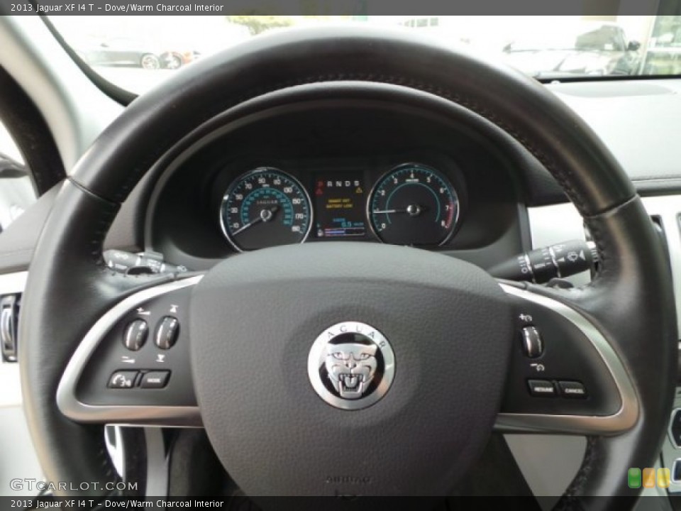 Dove/Warm Charcoal Interior Steering Wheel for the 2013 Jaguar XF I4 T #102437990