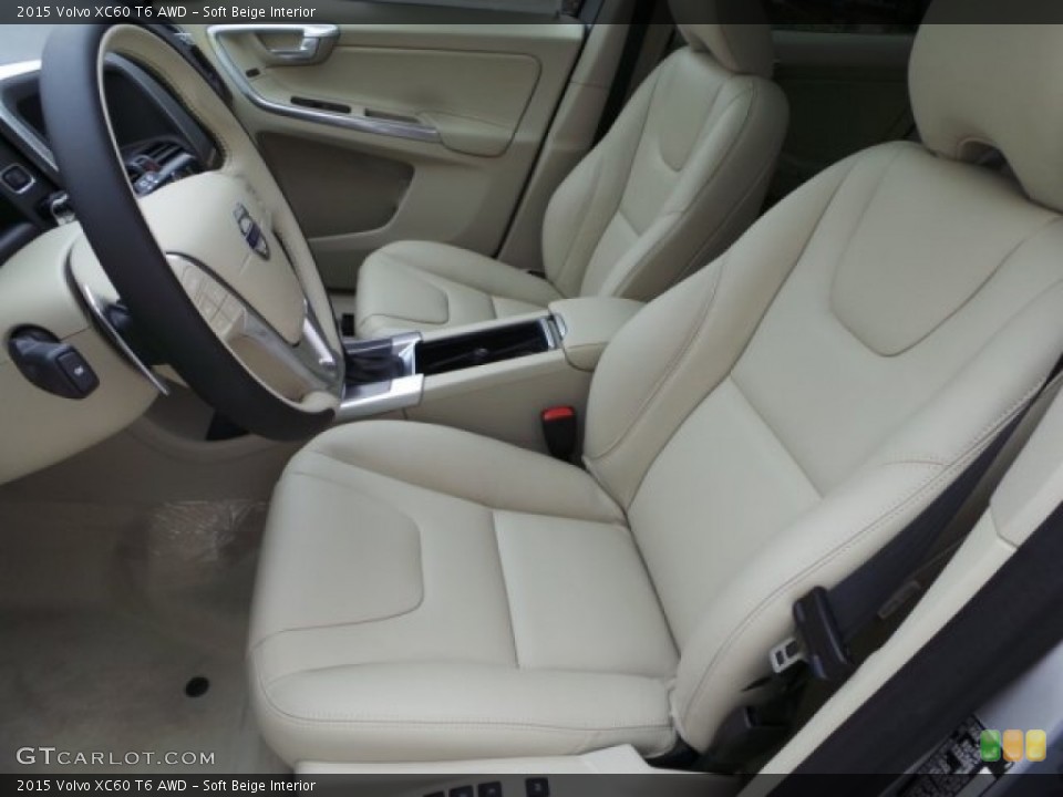 Soft Beige Interior Front Seat for the 2015 Volvo XC60 T6 AWD #102438146