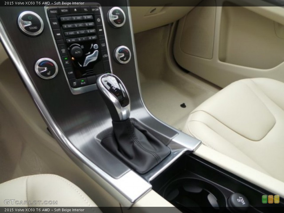 Soft Beige Interior Transmission for the 2015 Volvo XC60 T6 AWD #102438186