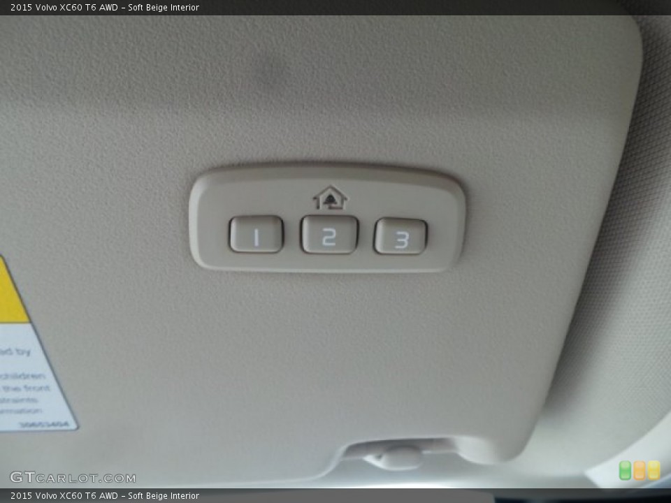 Soft Beige Interior Controls for the 2015 Volvo XC60 T6 AWD #102438191