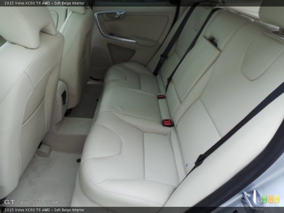 Soft Beige Interior Rear Seat for the 2015 Volvo XC60 T6 AWD #102438248