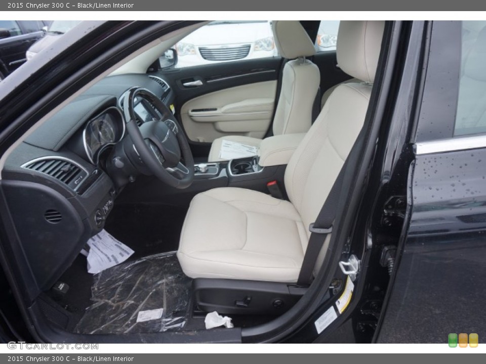Black/Linen Interior Front Seat for the 2015 Chrysler 300 C #102441097