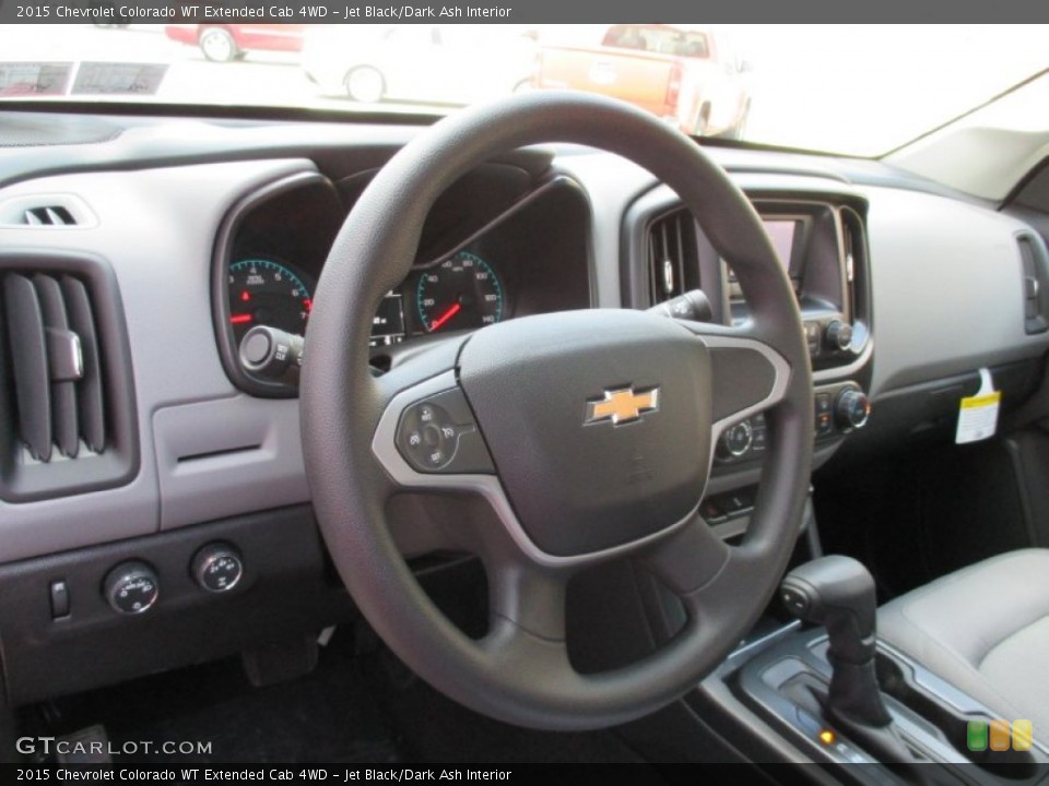 Jet Black/Dark Ash Interior Steering Wheel for the 2015 Chevrolet Colorado WT Extended Cab 4WD #102447800