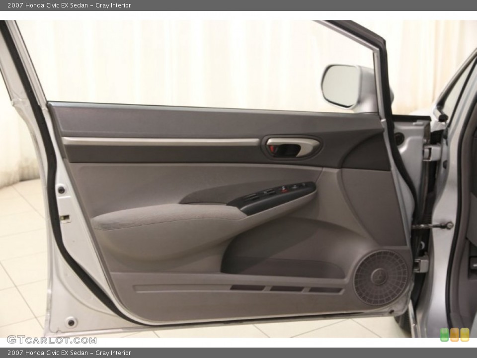 Gray Interior Door Panel for the 2007 Honda Civic EX Sedan #102448369