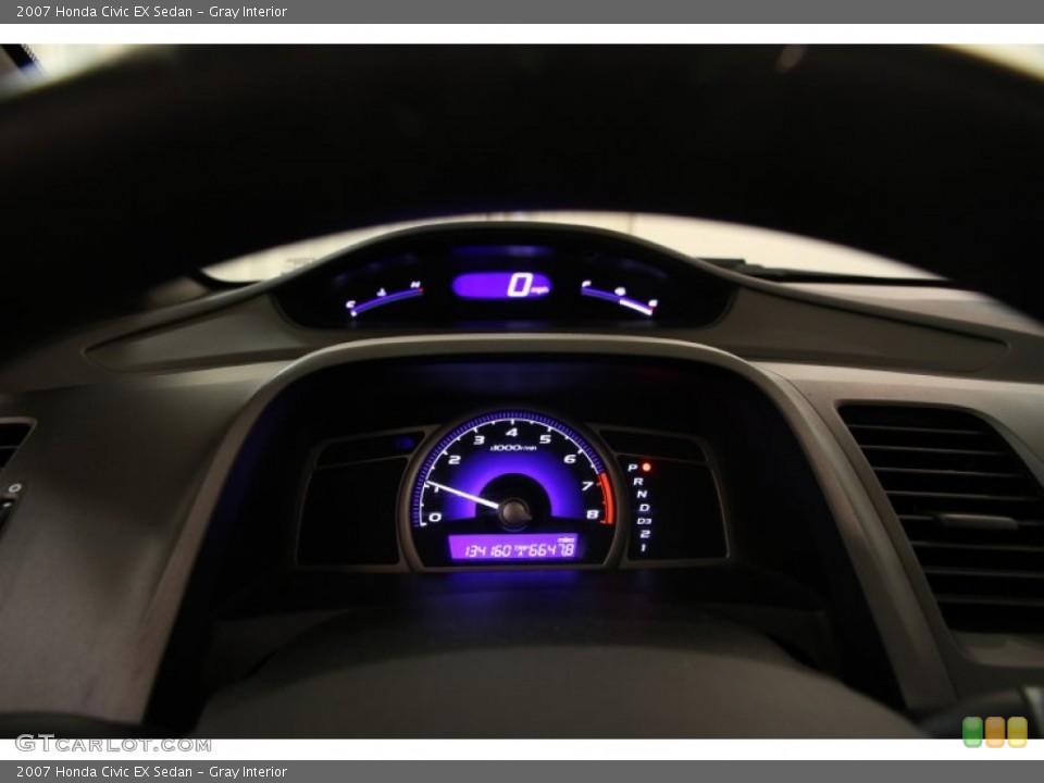 Gray Interior Gauges for the 2007 Honda Civic EX Sedan #102448426