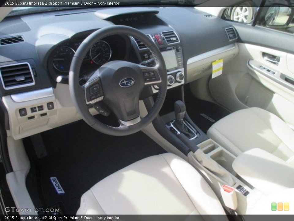 Ivory Interior Prime Interior for the 2015 Subaru Impreza 2.0i Sport Premium 5 Door #102449914