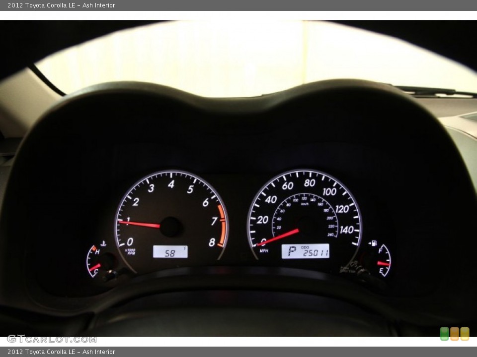 Ash Interior Gauges for the 2012 Toyota Corolla LE #102450238