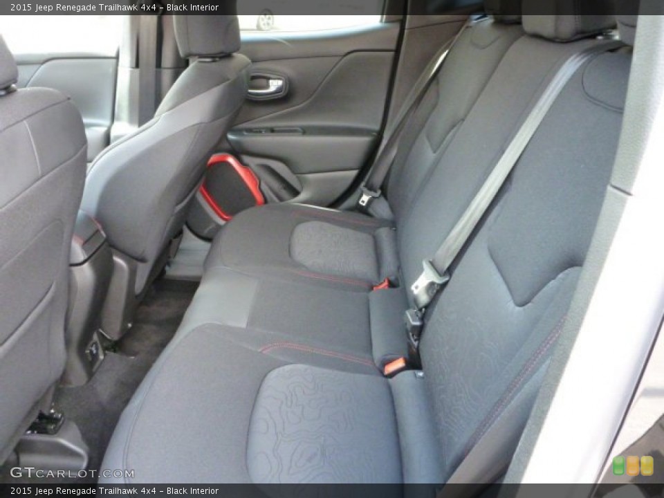 Black Interior Rear Seat for the 2015 Jeep Renegade Trailhawk 4x4 #102450466