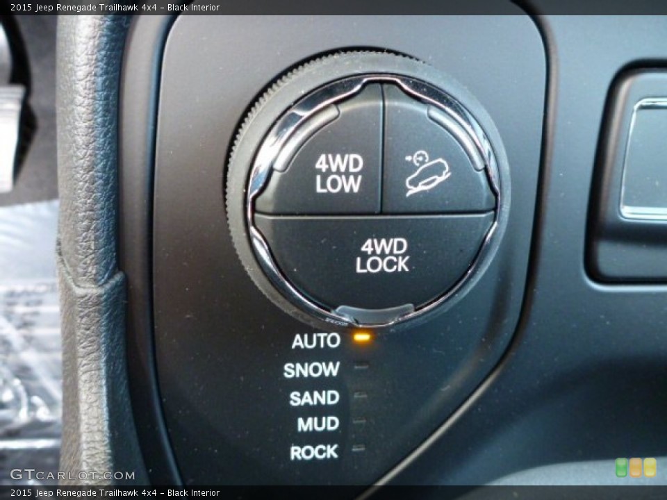 Black Interior Controls for the 2015 Jeep Renegade Trailhawk 4x4 #102450551