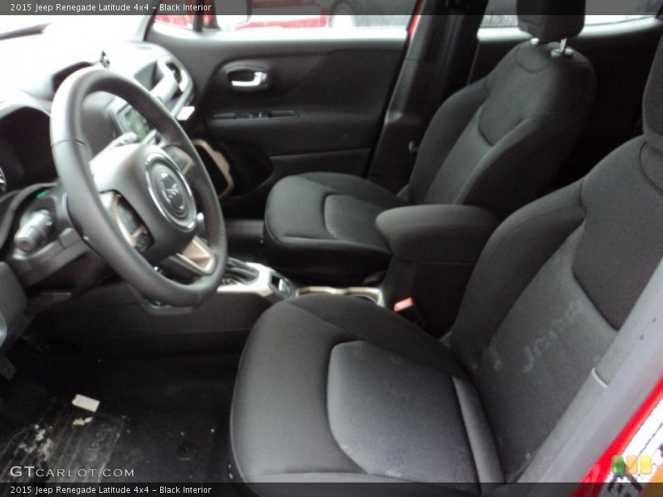 Black Interior Front Seat for the 2015 Jeep Renegade Latitude 4x4 #102450718