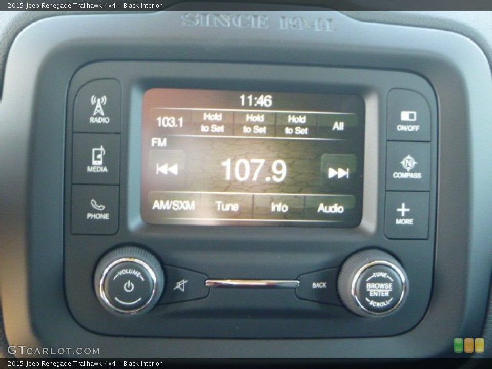 Black Interior Controls for the 2015 Jeep Renegade Trailhawk 4x4 #102451372