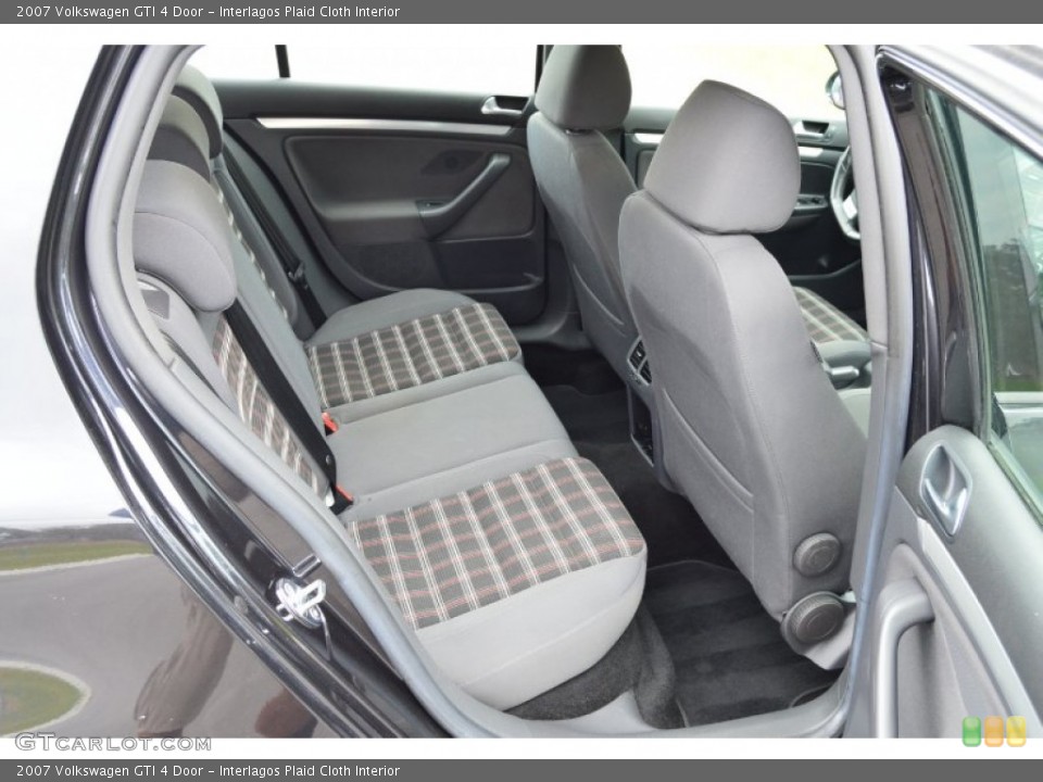 Interlagos Plaid Cloth Interior Rear Seat for the 2007 Volkswagen GTI 4 Door #102460565