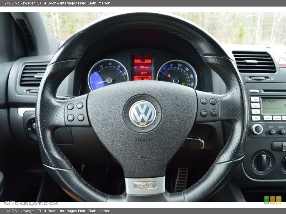 Interlagos Plaid Cloth Interior Steering Wheel for the 2007 Volkswagen GTI 4 Door #102460580