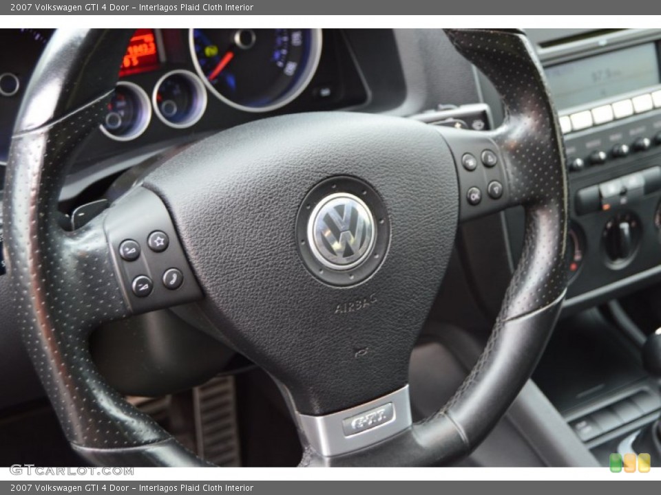 Interlagos Plaid Cloth Interior Steering Wheel for the 2007 Volkswagen GTI 4 Door #102460661