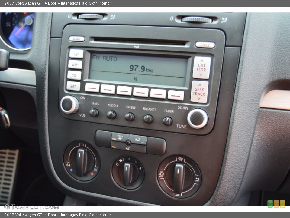 Interlagos Plaid Cloth Interior Controls for the 2007 Volkswagen GTI 4 Door #102460670