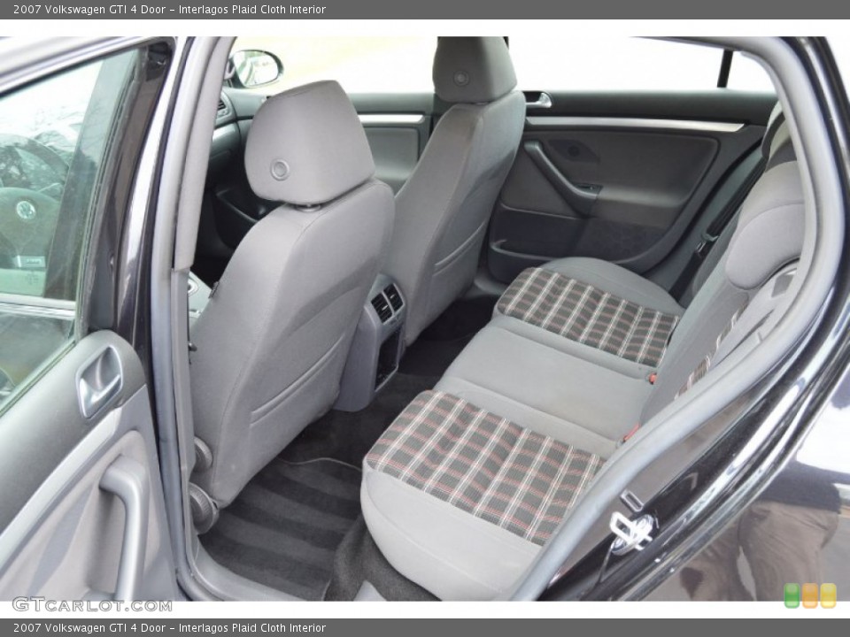 Interlagos Plaid Cloth Interior Rear Seat for the 2007 Volkswagen GTI 4 Door #102460808