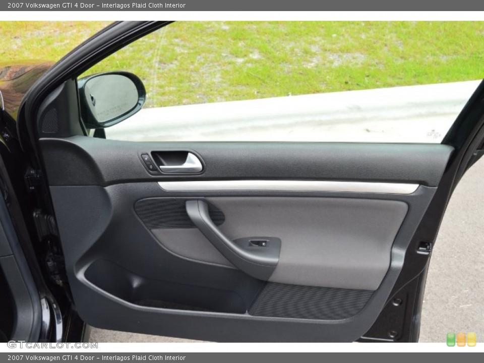 Interlagos Plaid Cloth Interior Door Panel for the 2007 Volkswagen GTI 4 Door #102461033