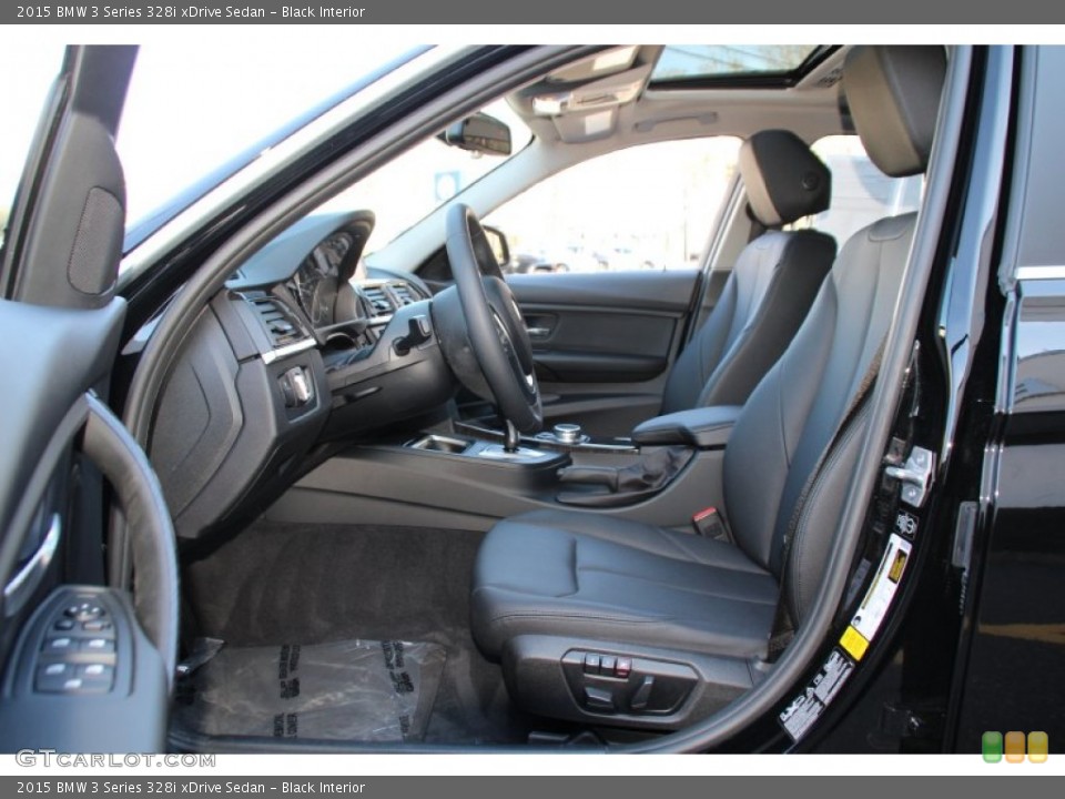 Black Interior Front Seat for the 2015 BMW 3 Series 328i xDrive Sedan #102477225