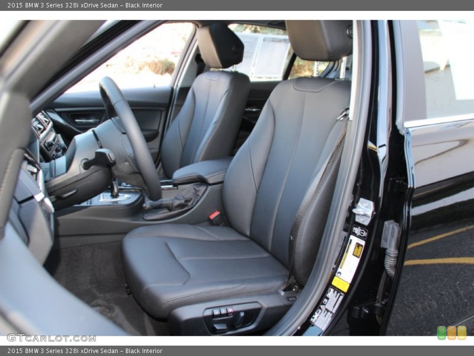 Black Interior Front Seat for the 2015 BMW 3 Series 328i xDrive Sedan #102477270
