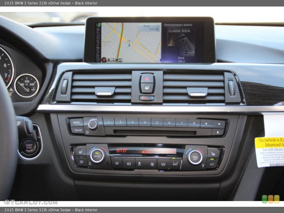 Black Interior Controls for the 2015 BMW 3 Series 328i xDrive Sedan #102477342