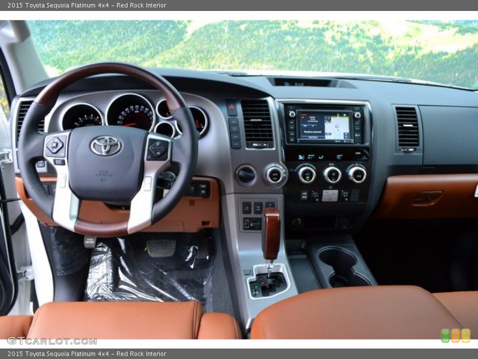 Red Rock Interior Dashboard for the 2015 Toyota Sequoia Platinum 4x4 #102478083