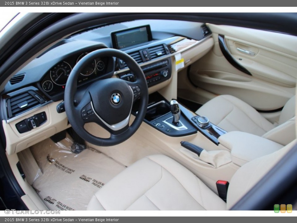 Venetian Beige Interior Photo for the 2015 BMW 3 Series 328i xDrive Sedan #102480276