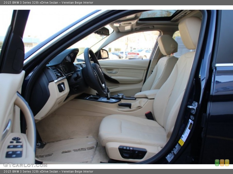Venetian Beige Interior Front Seat for the 2015 BMW 3 Series 328i xDrive Sedan #102480297