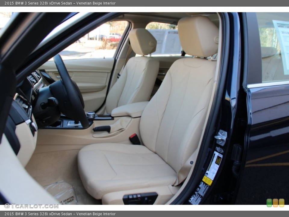 Venetian Beige Interior Front Seat for the 2015 BMW 3 Series 328i xDrive Sedan #102480338