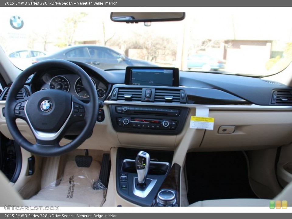 Venetian Beige Interior Dashboard for the 2015 BMW 3 Series 328i xDrive Sedan #102480375