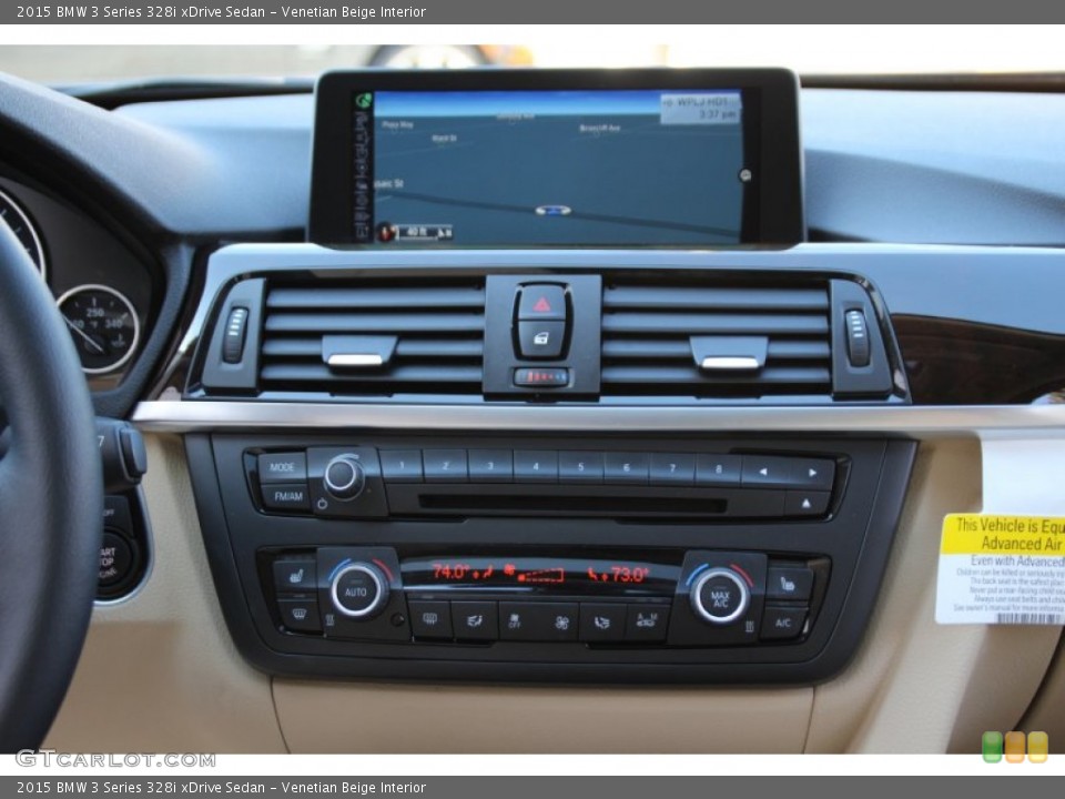 Venetian Beige Interior Controls for the 2015 BMW 3 Series 328i xDrive Sedan #102480396