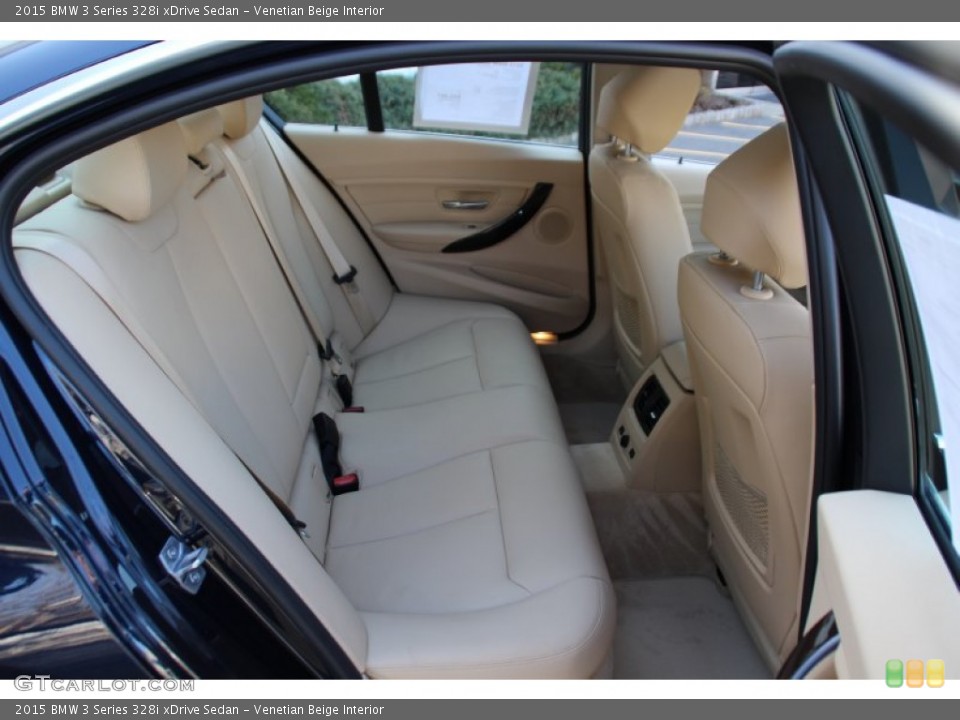 Venetian Beige Interior Rear Seat for the 2015 BMW 3 Series 328i xDrive Sedan #102480618