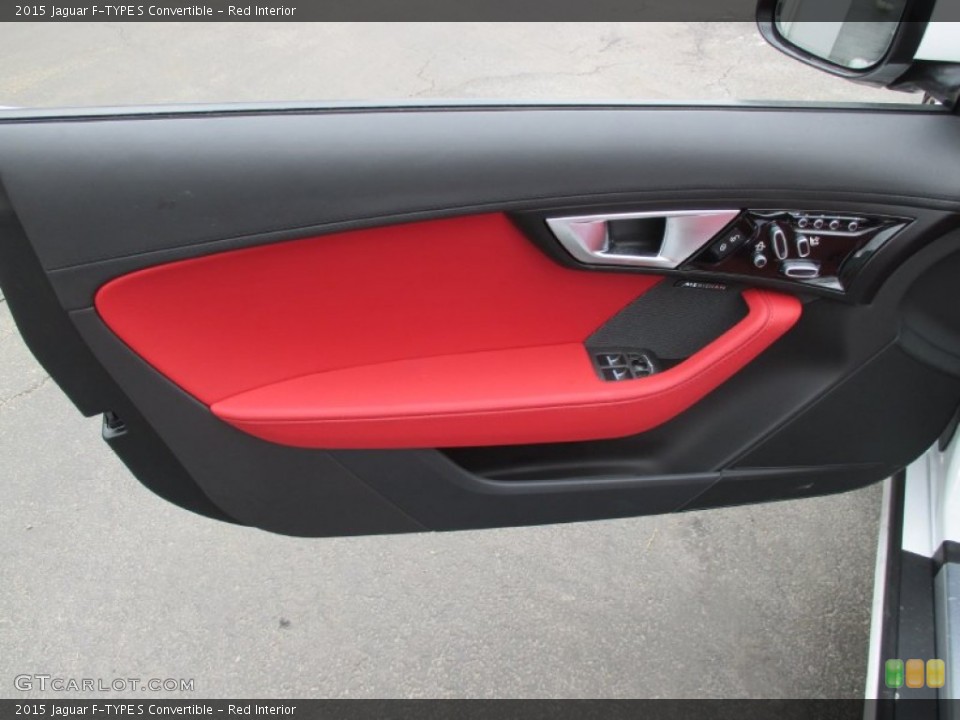 Red Interior Door Panel for the 2015 Jaguar F-TYPE S Convertible #102480693