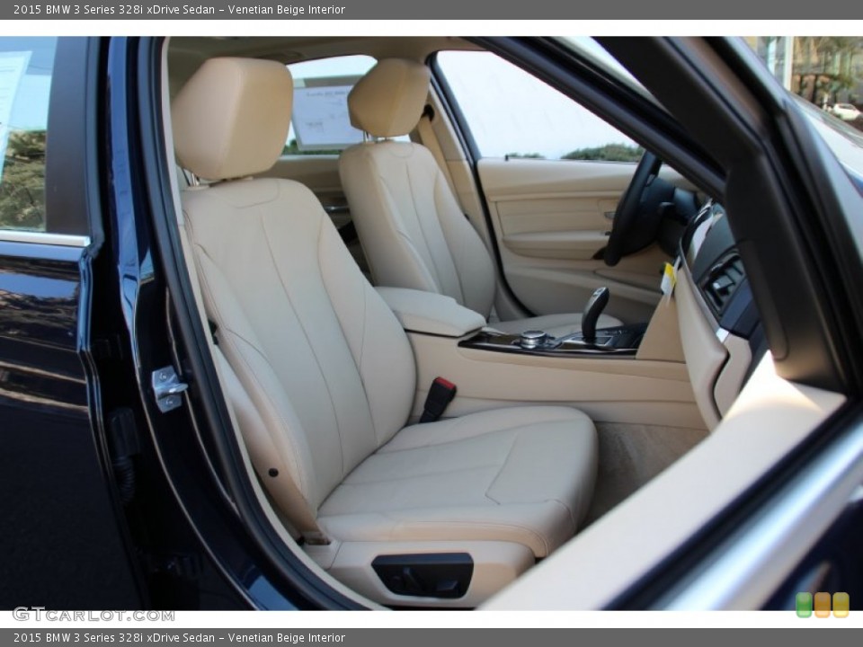 Venetian Beige Interior Front Seat for the 2015 BMW 3 Series 328i xDrive Sedan #102480726