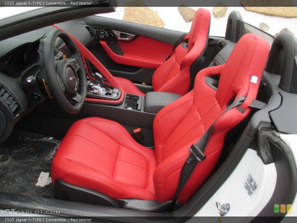 Red Interior Photo for the 2015 Jaguar F-TYPE S Convertible #102480759