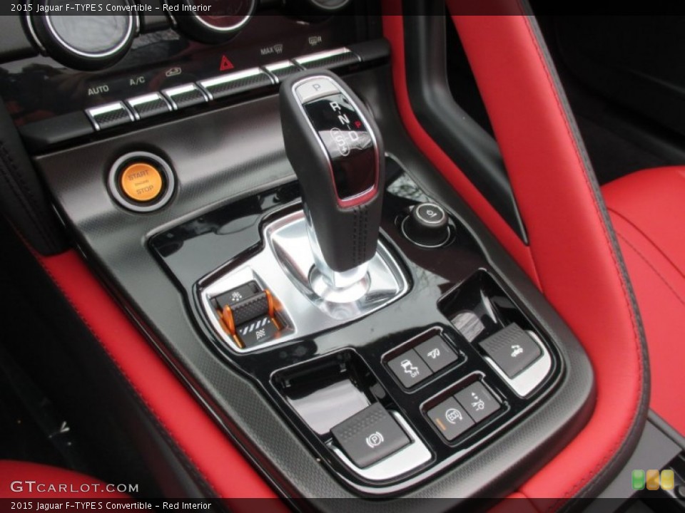 Red Interior Transmission for the 2015 Jaguar F-TYPE S Convertible #102480804