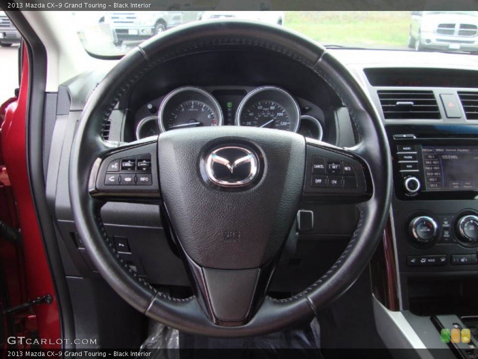 Black Interior Steering Wheel for the 2013 Mazda CX-9 Grand Touring #102481968