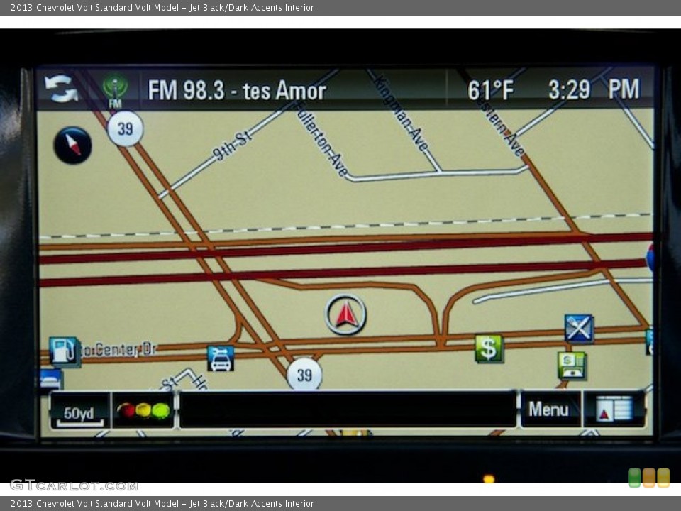 Jet Black/Dark Accents Interior Navigation for the 2013 Chevrolet Volt  #102482910