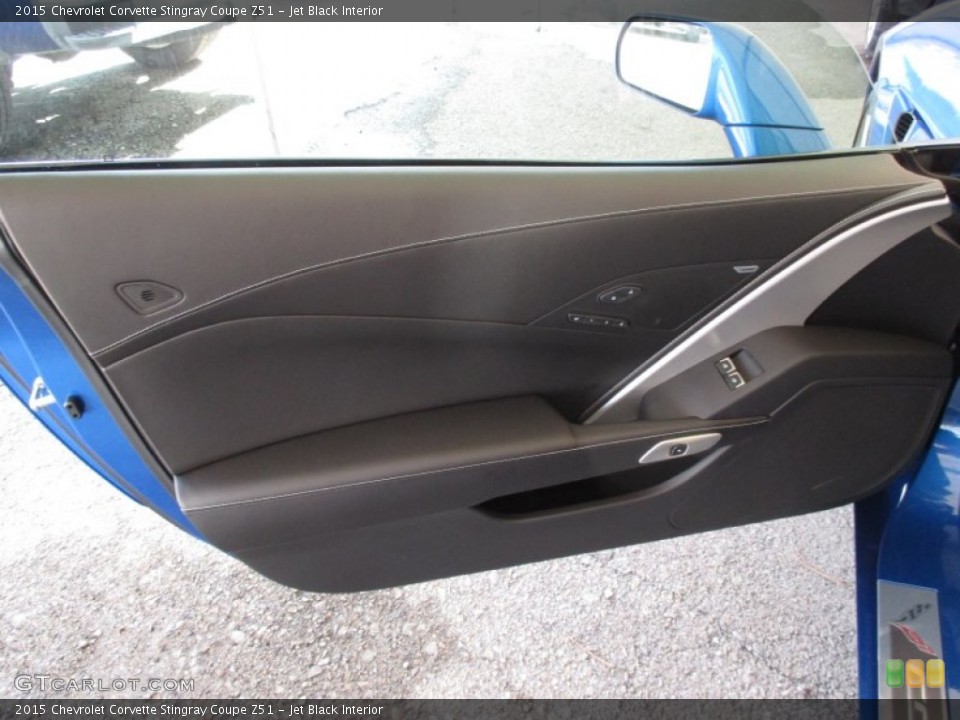 Jet Black Interior Door Panel for the 2015 Chevrolet Corvette Stingray Coupe Z51 #102487194