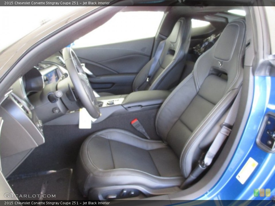Jet Black Interior Front Seat for the 2015 Chevrolet Corvette Stingray Coupe Z51 #102487240