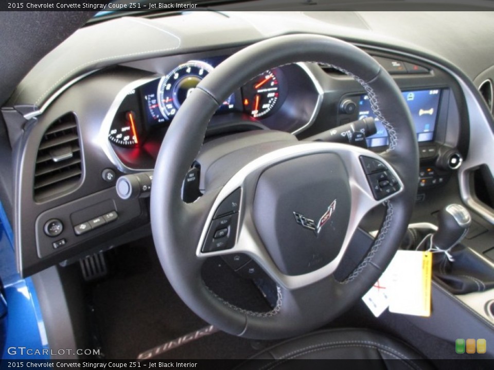 Jet Black Interior Steering Wheel for the 2015 Chevrolet Corvette Stingray Coupe Z51 #102487263