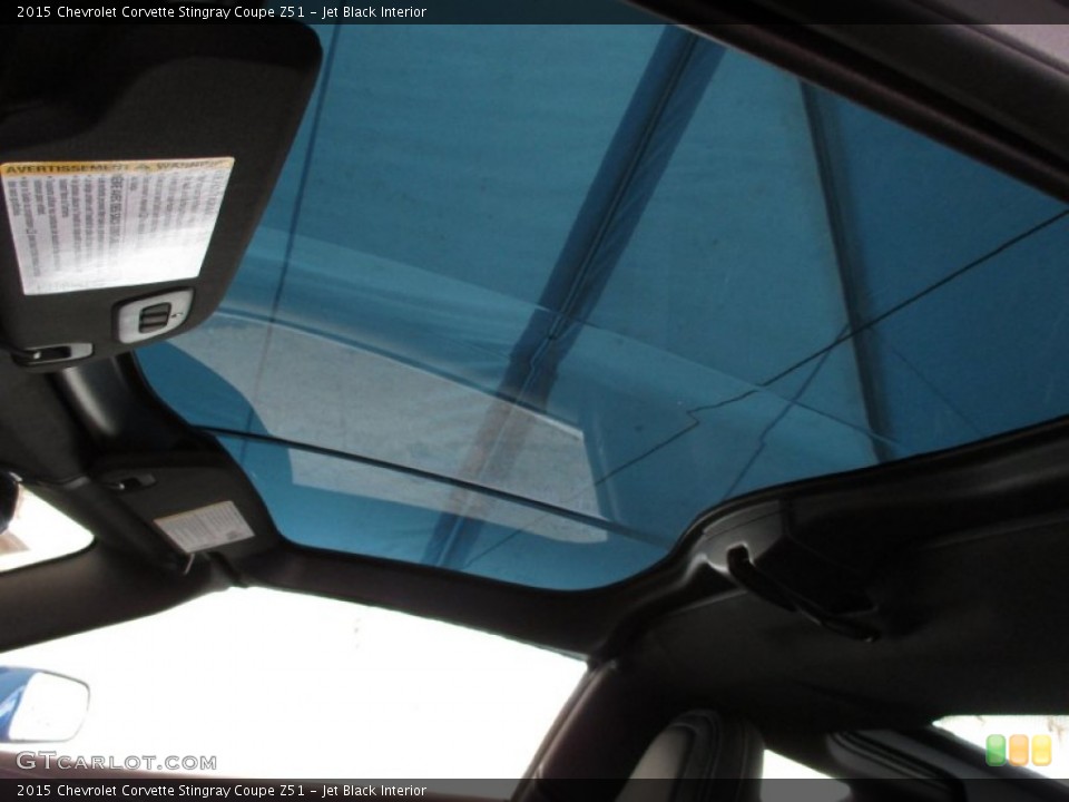 Jet Black Interior Sunroof for the 2015 Chevrolet Corvette Stingray Coupe Z51 #102487332