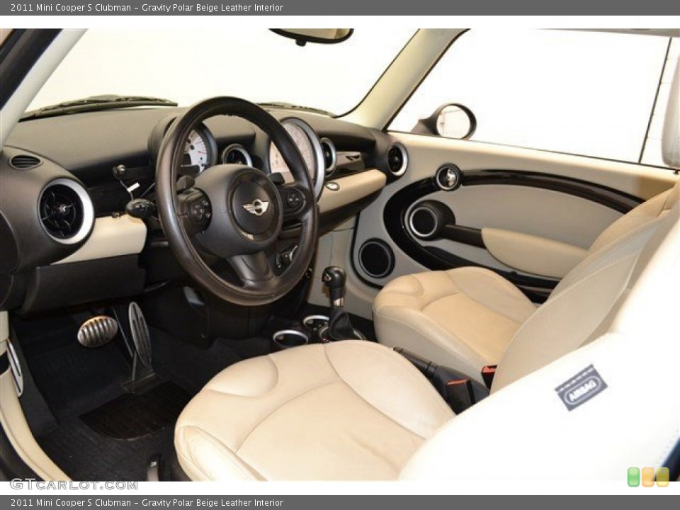 Gravity Polar Beige Leather Interior Photo for the 2011 Mini Cooper S Clubman #102488466