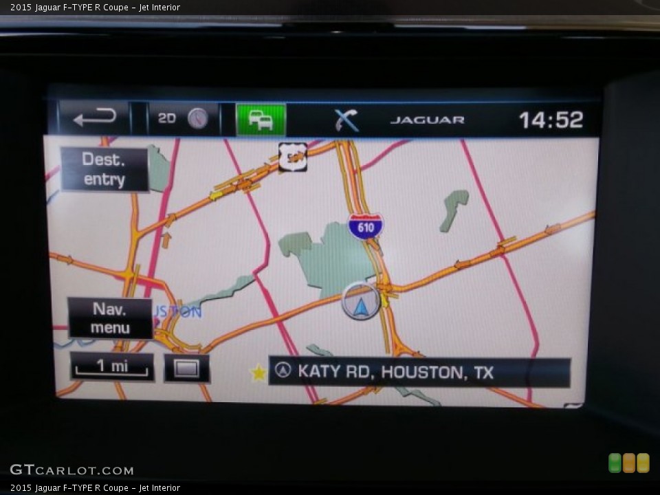 Jet Interior Navigation for the 2015 Jaguar F-TYPE R Coupe #102491397