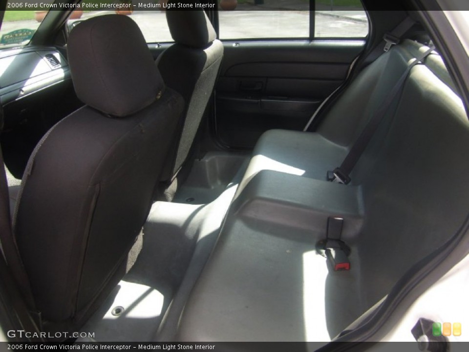 Medium Light Stone Interior Rear Seat for the 2006 Ford Crown Victoria Police Interceptor #102491721