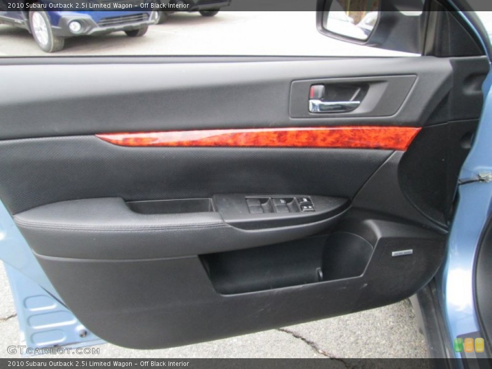 Off Black Interior Door Panel for the 2010 Subaru Outback 2.5i Limited Wagon #102492417