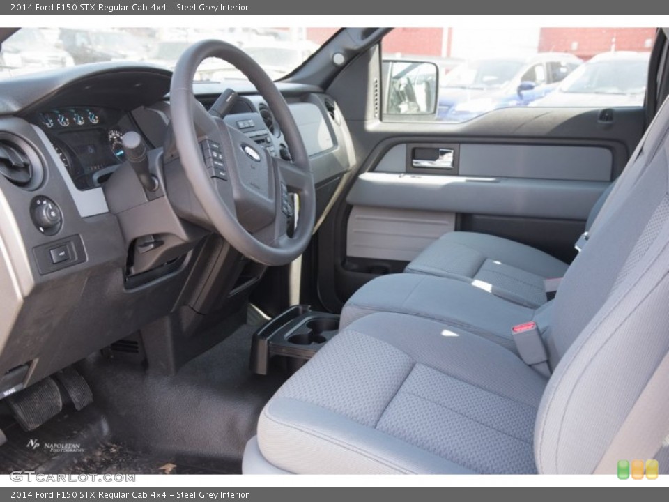 Steel Grey Interior Photo for the 2014 Ford F150 STX Regular Cab 4x4 #102493035