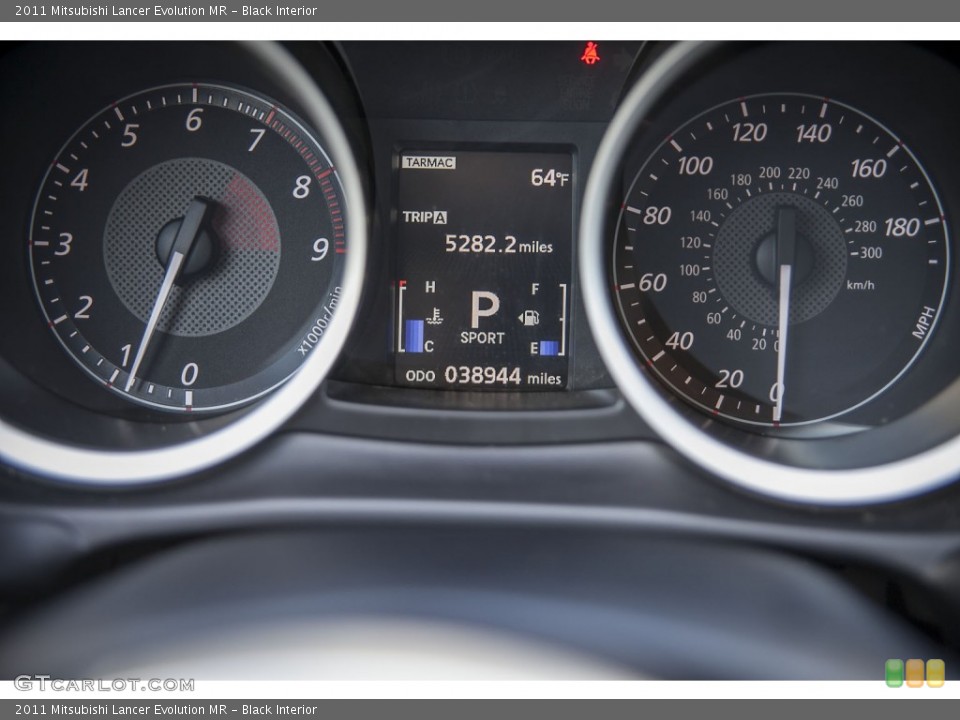 Black Interior Gauges for the 2011 Mitsubishi Lancer Evolution MR #102494145