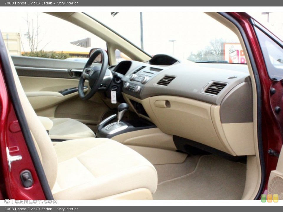 Ivory Interior Dashboard for the 2008 Honda Civic EX Sedan #102497817
